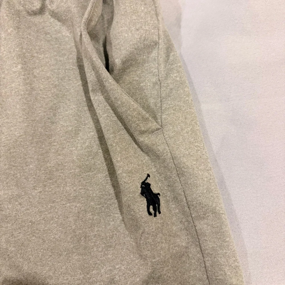 Polo Ralph Lauren Mens Heather Gray Performance Shorts Drawstring Size XL Gym